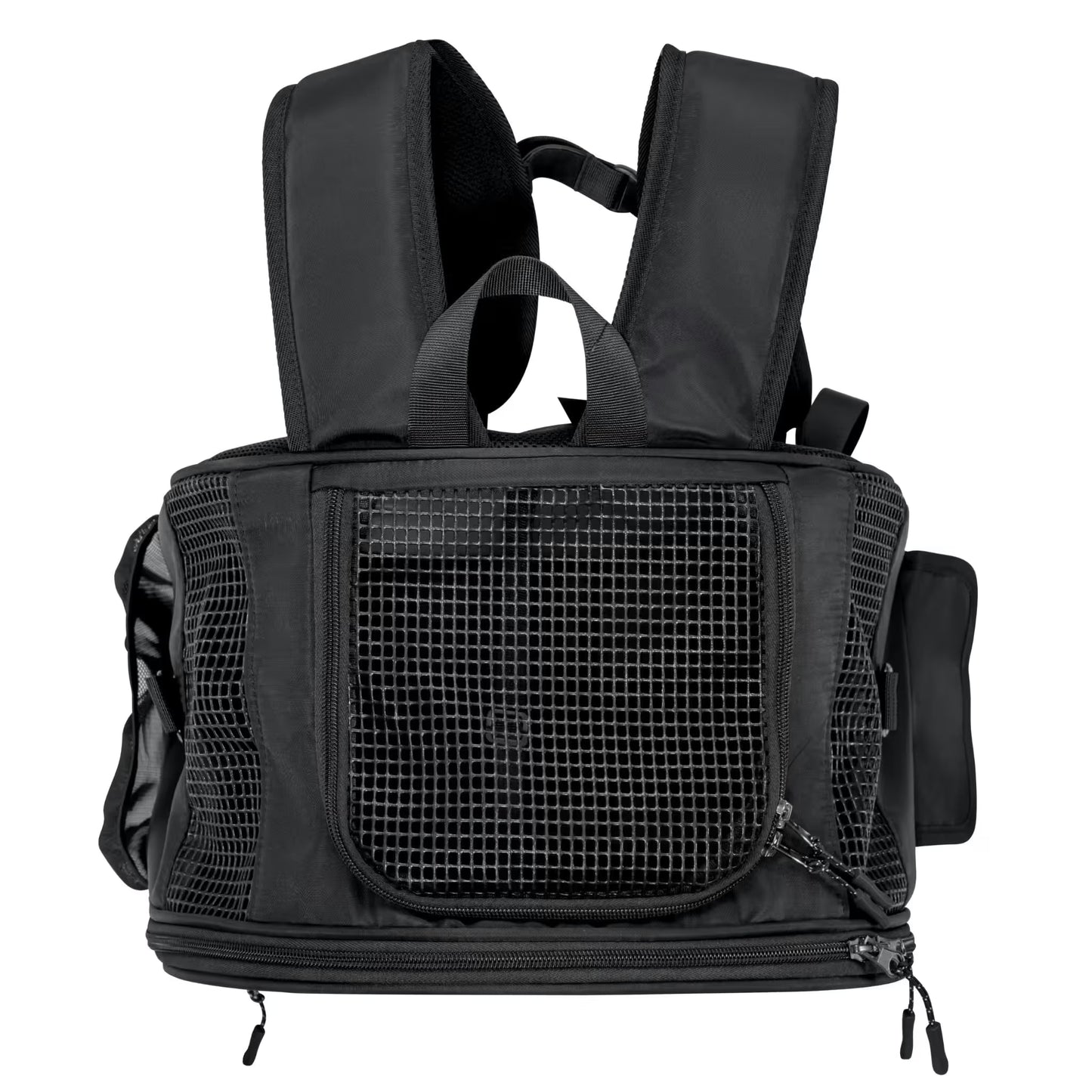The Pawbella Panorama XL Bubble Pet Carrier Backpack (10kg max) features mesh panels for ventilation, padded shoulder straps, a top handle, and zippered side pockets—ideal for traveling in Australia with your furry companion.